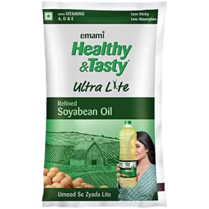 Emami Healthy & Tasty Refined Soyabean Oil 1L bottle