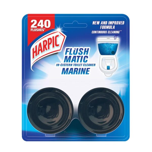 Harpic Flushmatic In-Cister Toilet Cleaner Block (Marine)