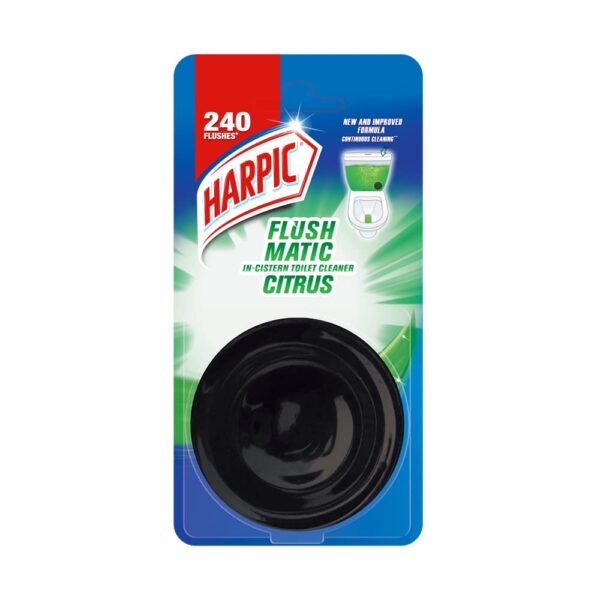 Harpic Flushmatic In-Cistern Toilet Cleaner Block (Marine)