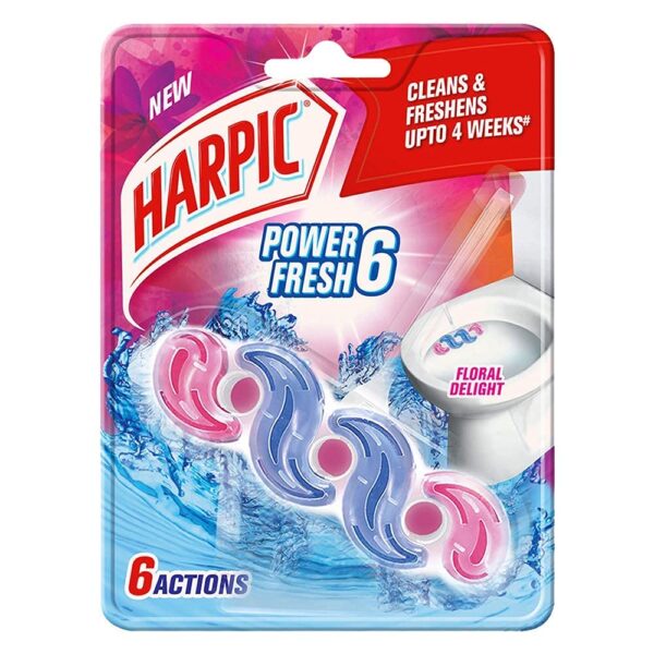 Harpic Fresh Power 6 Toilet Cleaner Block (Floral Delight)