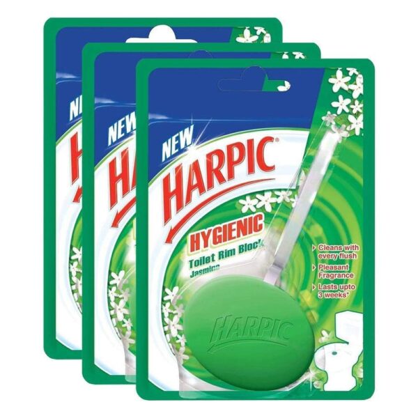 Harpic Hygienic Toilet Cleaner Block (Jasmine) - Pack of 2